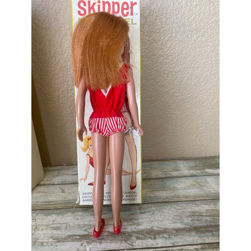 Vintage 1963 Skipper Doll #0860 Redhead Straight Leg Original Fit/Shoes in Box - Picture 3 of 16
